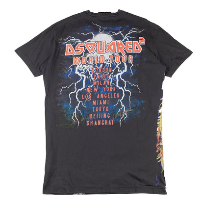 DSQUARED2 Sisters From Hell Black Band T-Shirt (L)