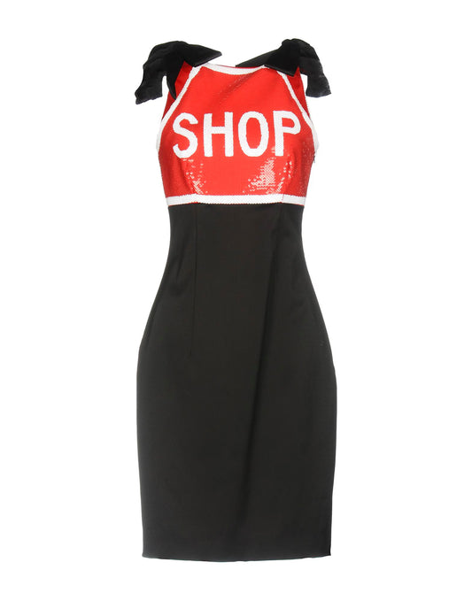 Moschino Couture SS 2016 'Shop' Sequin Midi Dress
