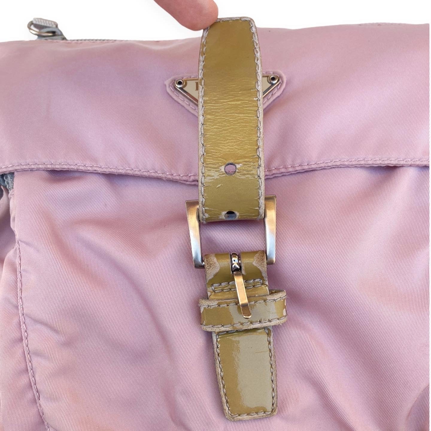 Prada Light Pink Nylon Side Bag