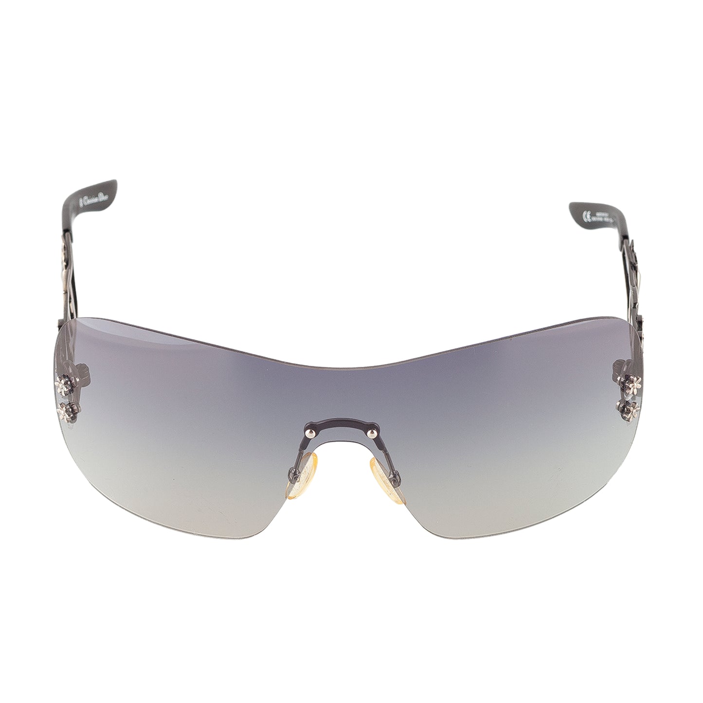 Christian Dior Dior Spuns Floral Logo Shield Sunglasses