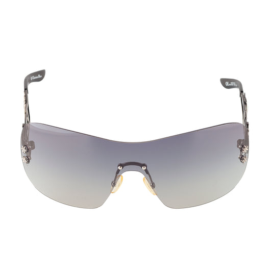 Christian Dior Dior Spuns Floral Logo Shield Sunglasses
