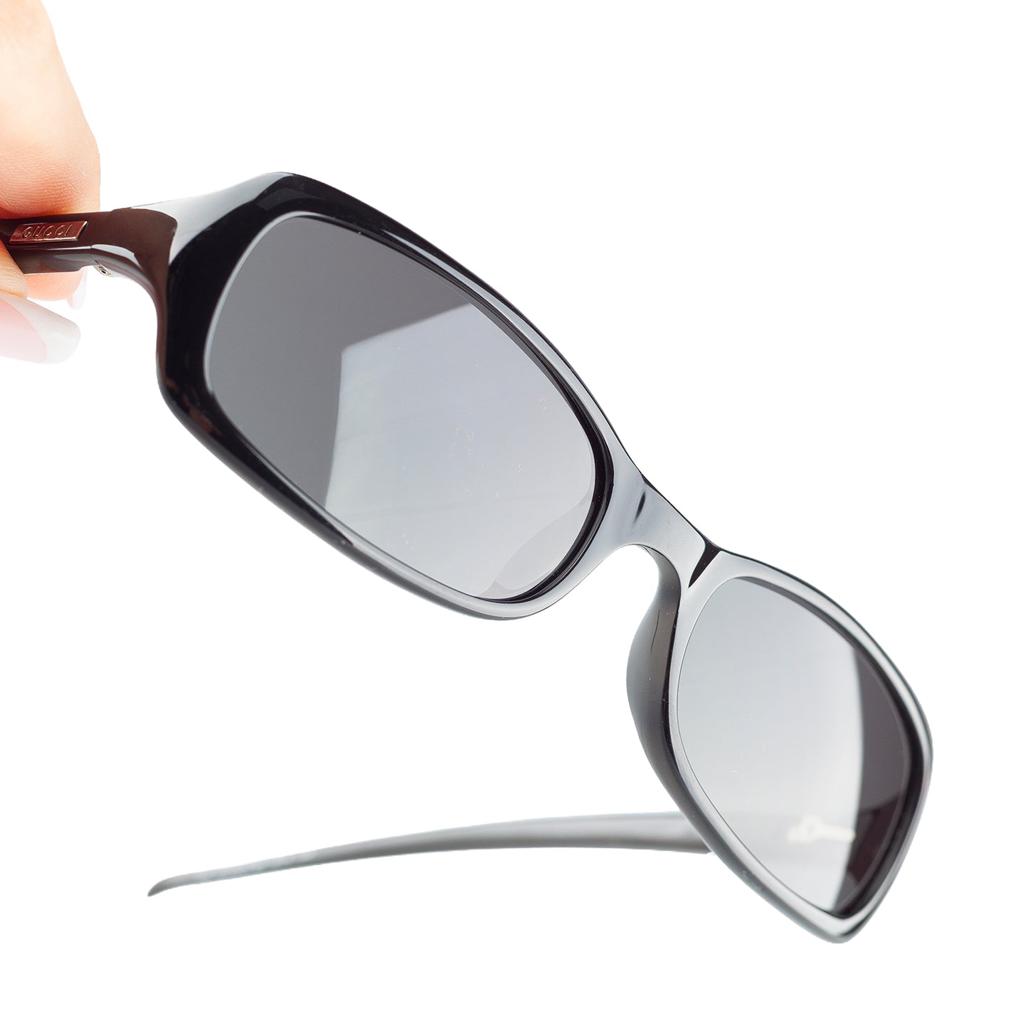 Gucci GG 2486/S 584 Black Rectangular Sunglasses