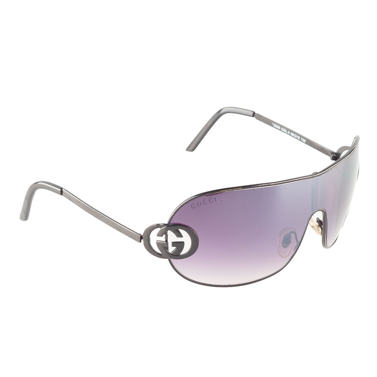 Gucci GG 2268 Purple Gradient Shield Sunglasses