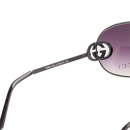 Gucci GG 2268 Purple Gradient Shield Sunglasses