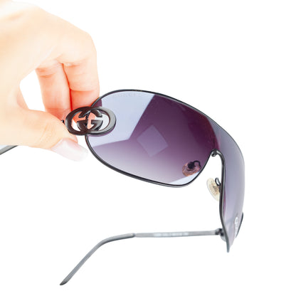 Gucci GG 2268 Purple Gradient Shield Sunglasses