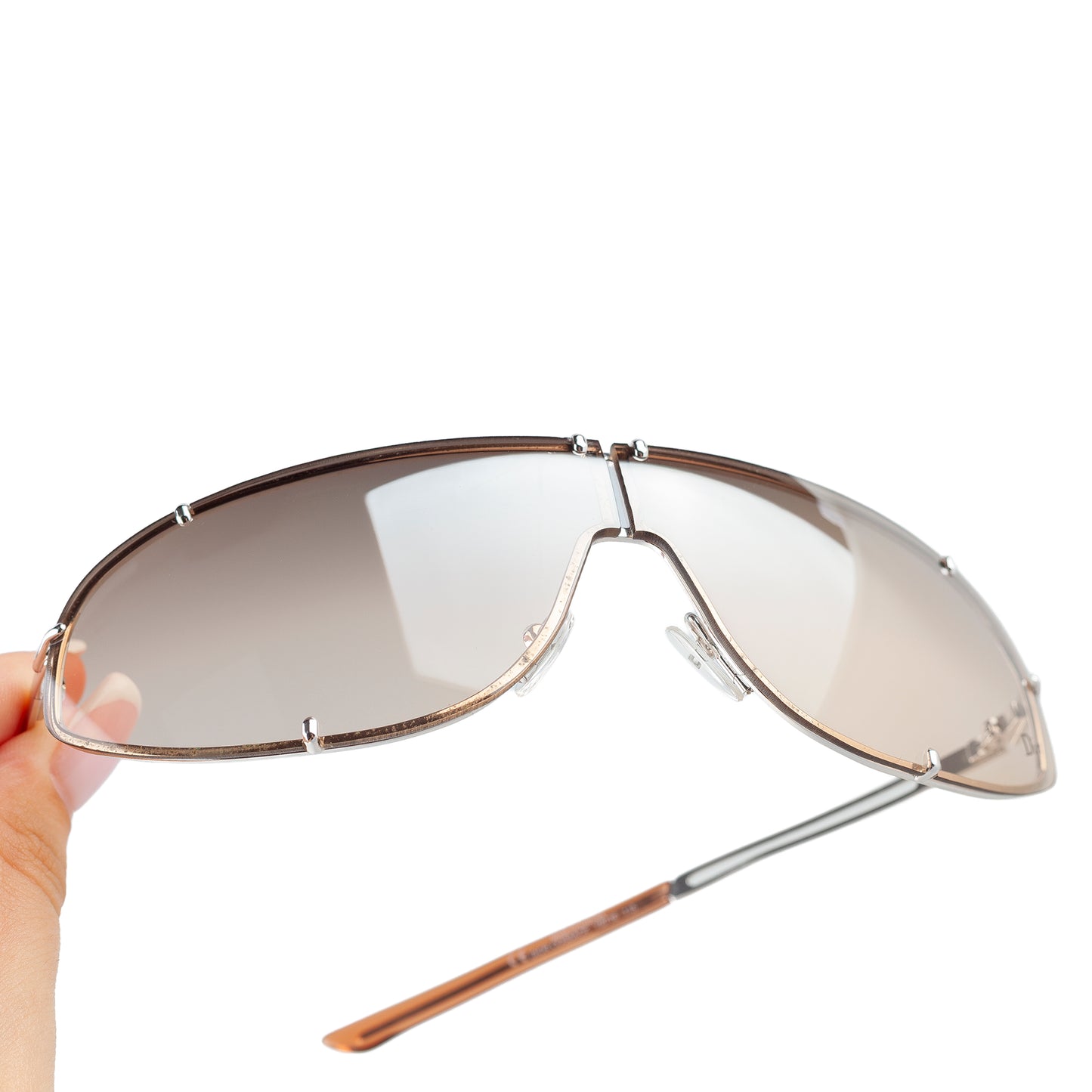 Christian Dior Cossack Champagne Shield Sunglasses