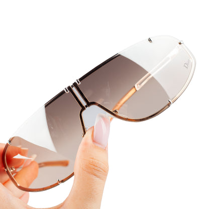 Christian Dior Cossack Champagne Shield Sunglasses