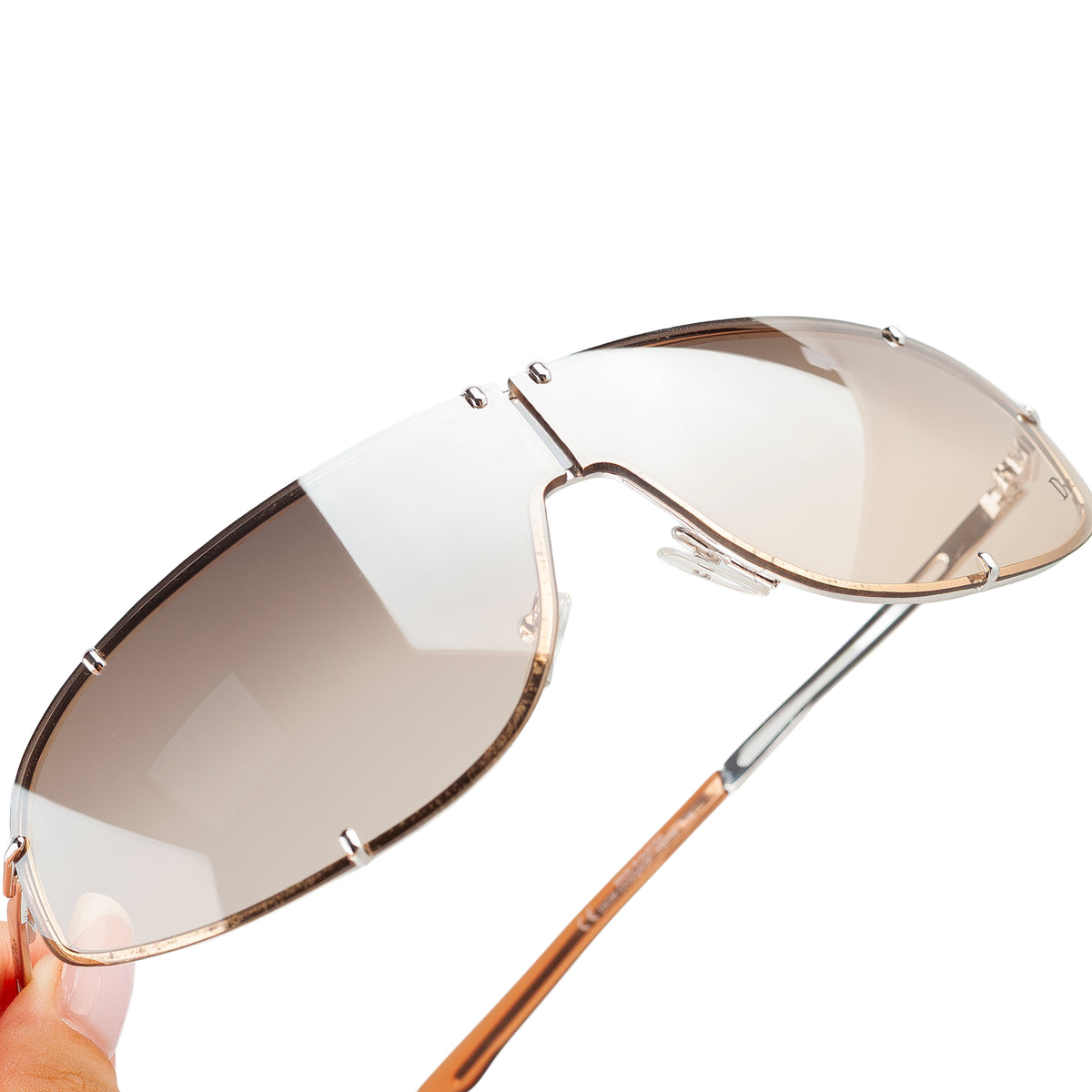 Christian Dior Cossack Champagne Shield Sunglasses