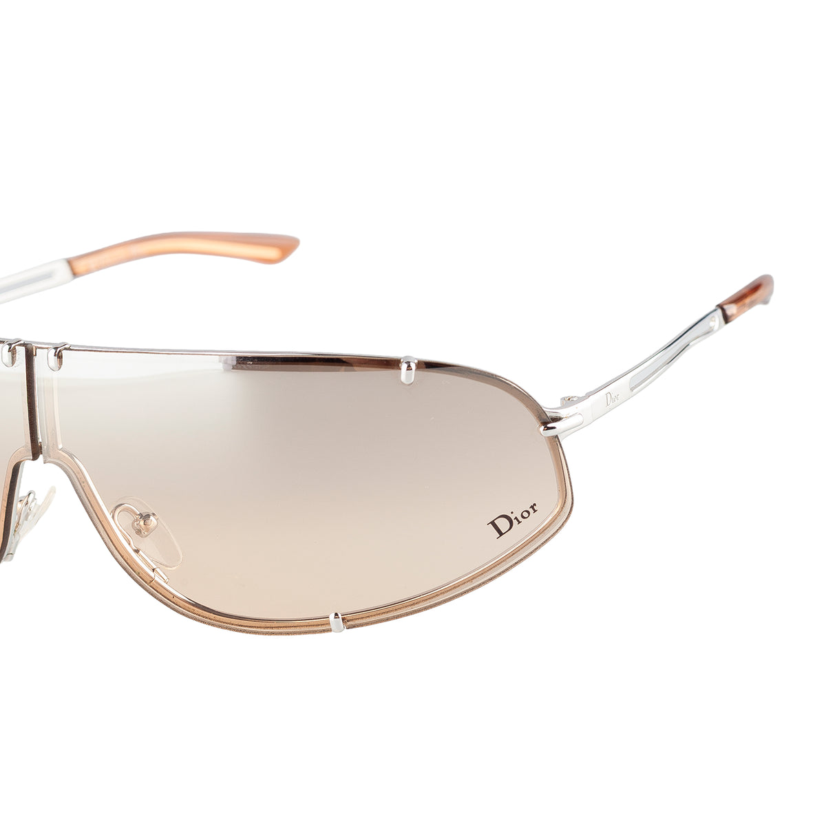 Christian Dior Cossack Champagne Shield Sunglasses