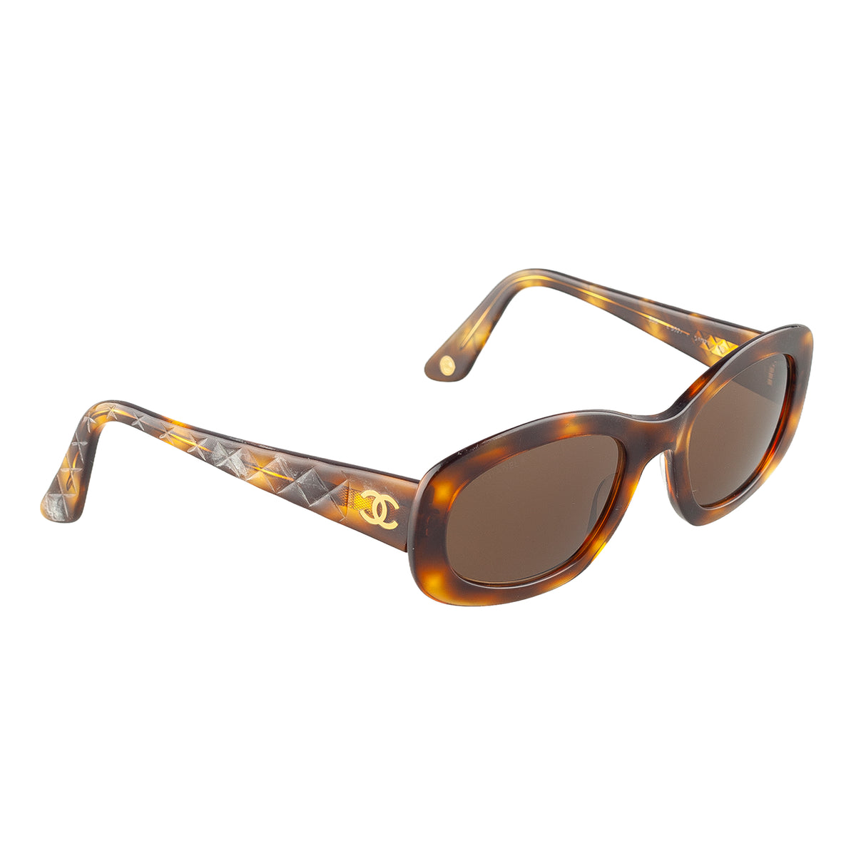 Chanel 5009 502/93 Tortoiseshell Quilted CC Sunglasses