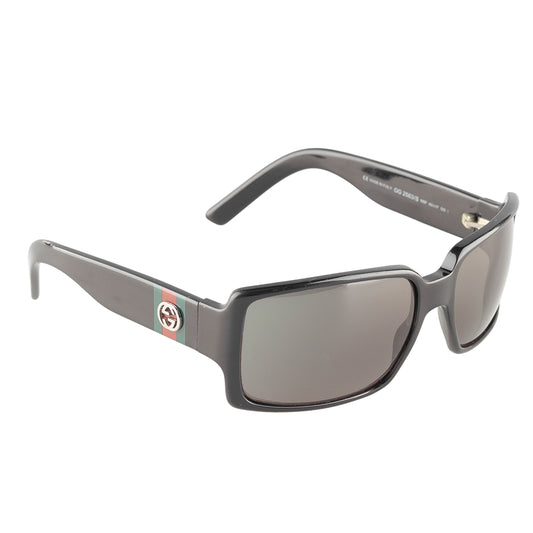 Gucci GG 2563/S Black Web Stripe Interlocking G Sunglasses