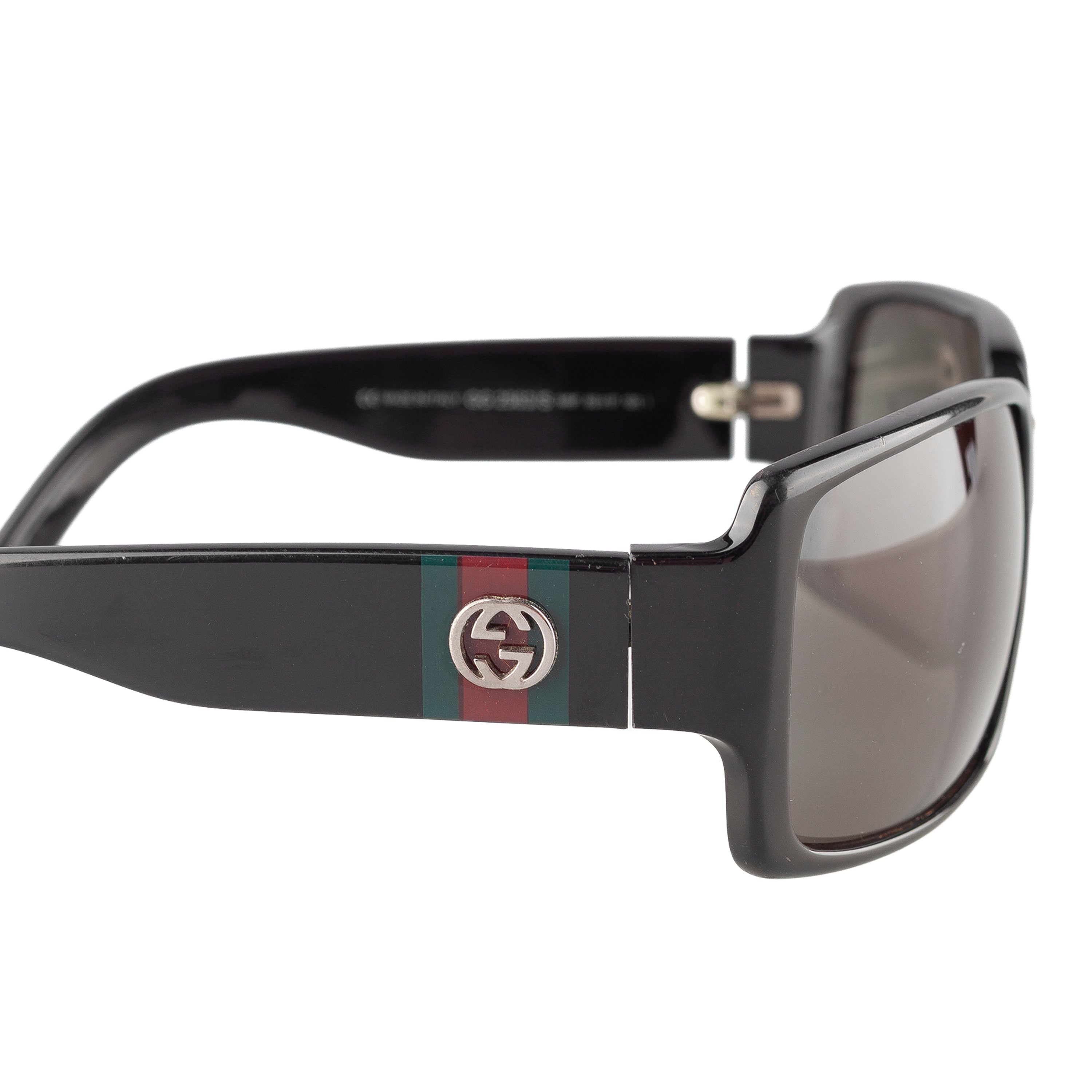 Gucci GG 2563/S Black Web Stripe Interlocking G Sunglasses