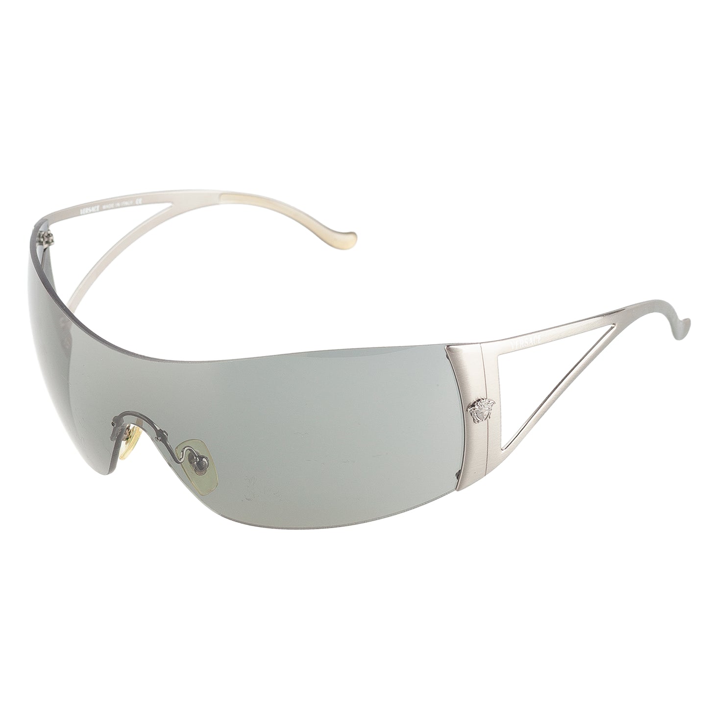 Versace MOD. 2034 Silver Medusa Shield Sunglasses