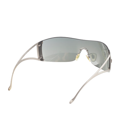Versace MOD. 2034 Silver Medusa Shield Sunglasses