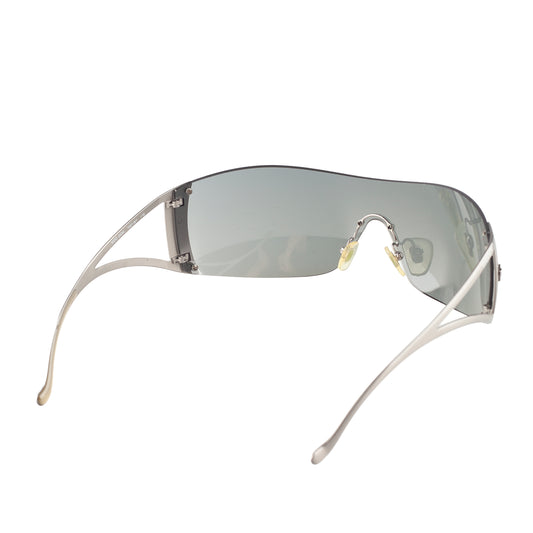 Versace MOD. 2034 Silver Medusa Shield Sunglasses