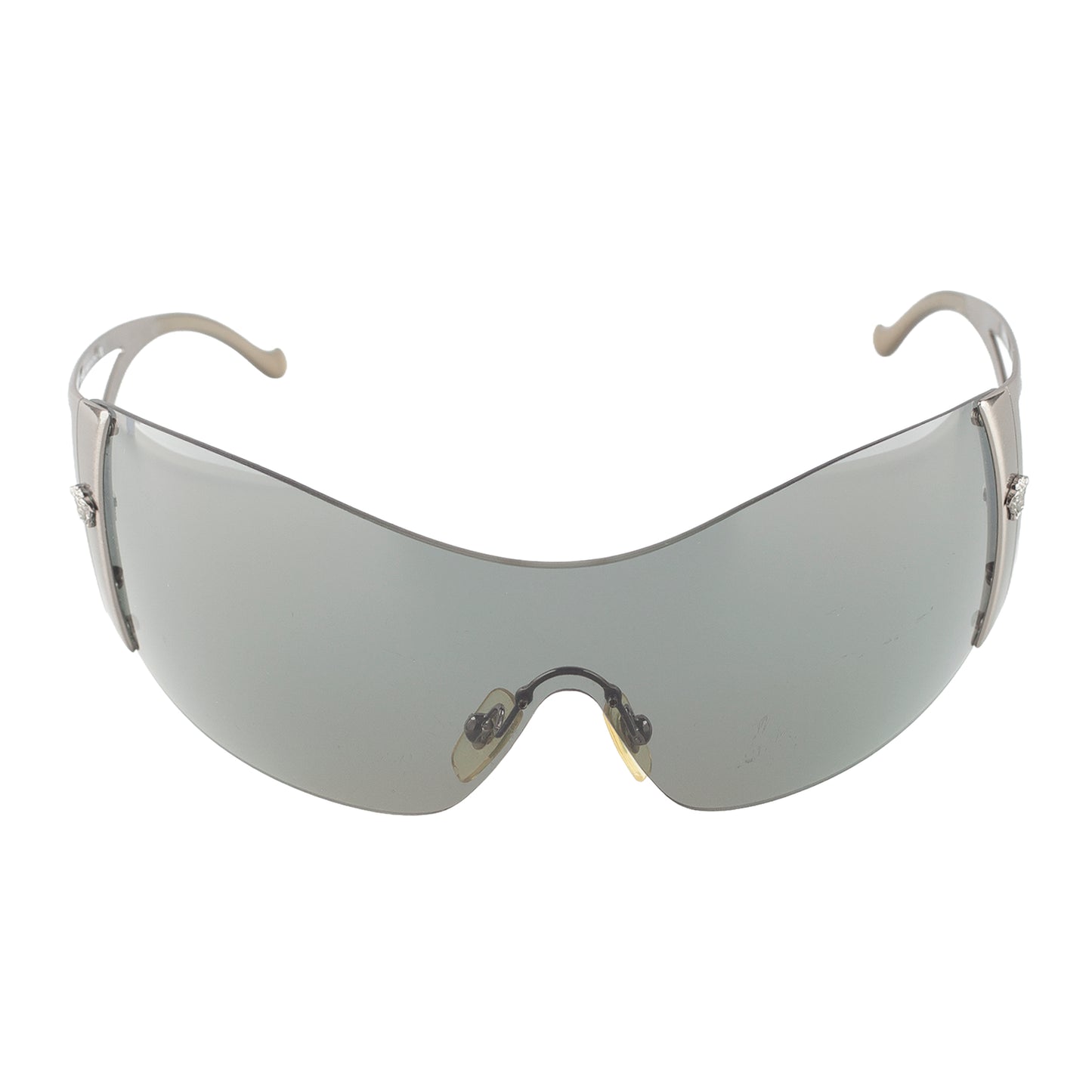 Versace MOD. 2034 Silver Medusa Shield Sunglasses