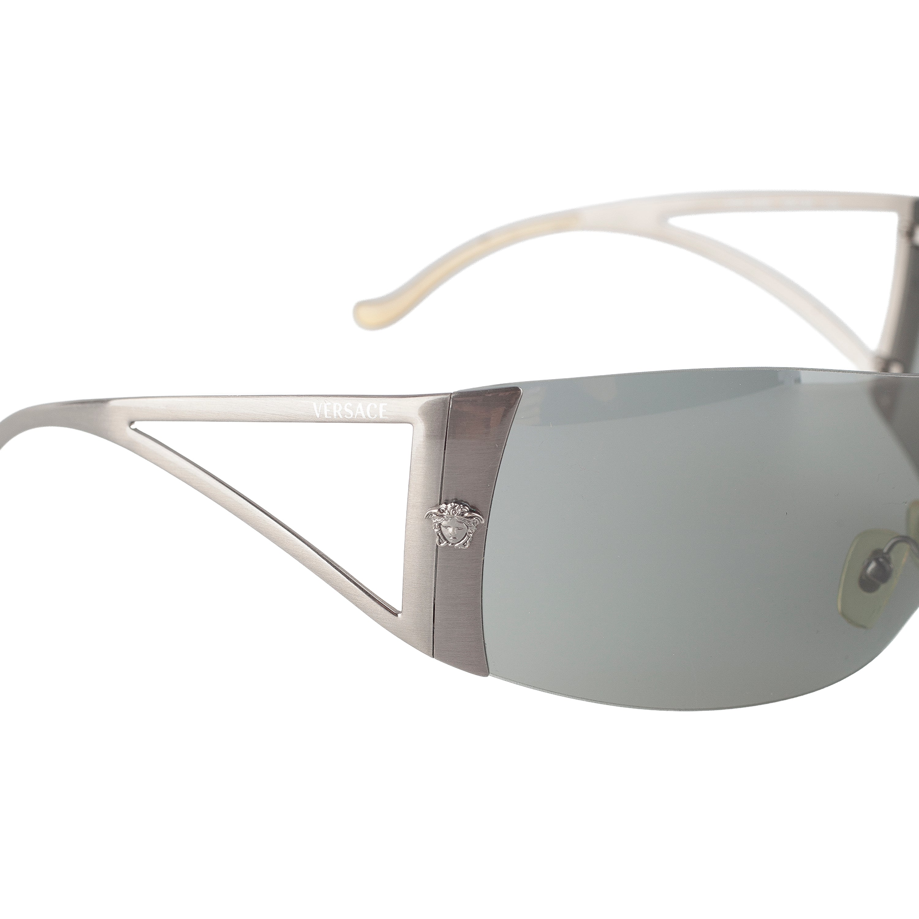 Versace MOD. 2034 Silver Medusa Shield Sunglasses