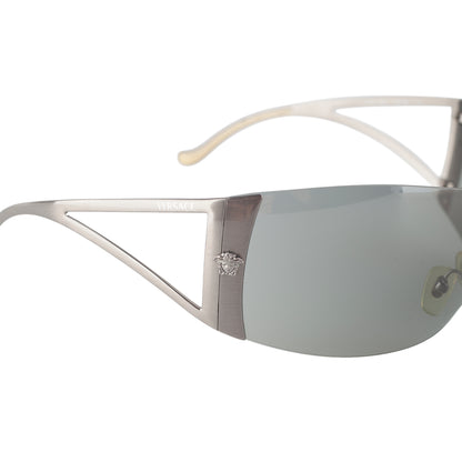 Versace MOD. 2034 Silver Medusa Shield Sunglasses