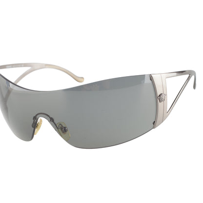 Versace MOD. 2034 Silver Medusa Shield Sunglasses