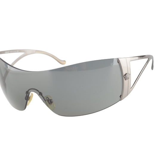 Versace MOD. 2034 Silver Medusa Shield Sunglasses