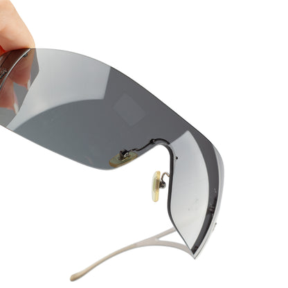 Versace MOD. 2034 Silver Medusa Shield Sunglasses