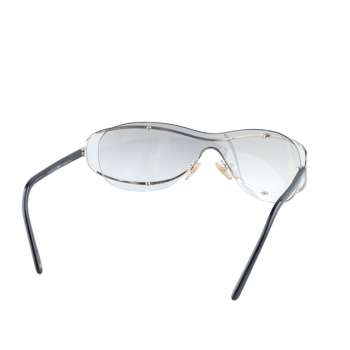 Chanel 4028 C.127/72 Silver Shield Sunglasses