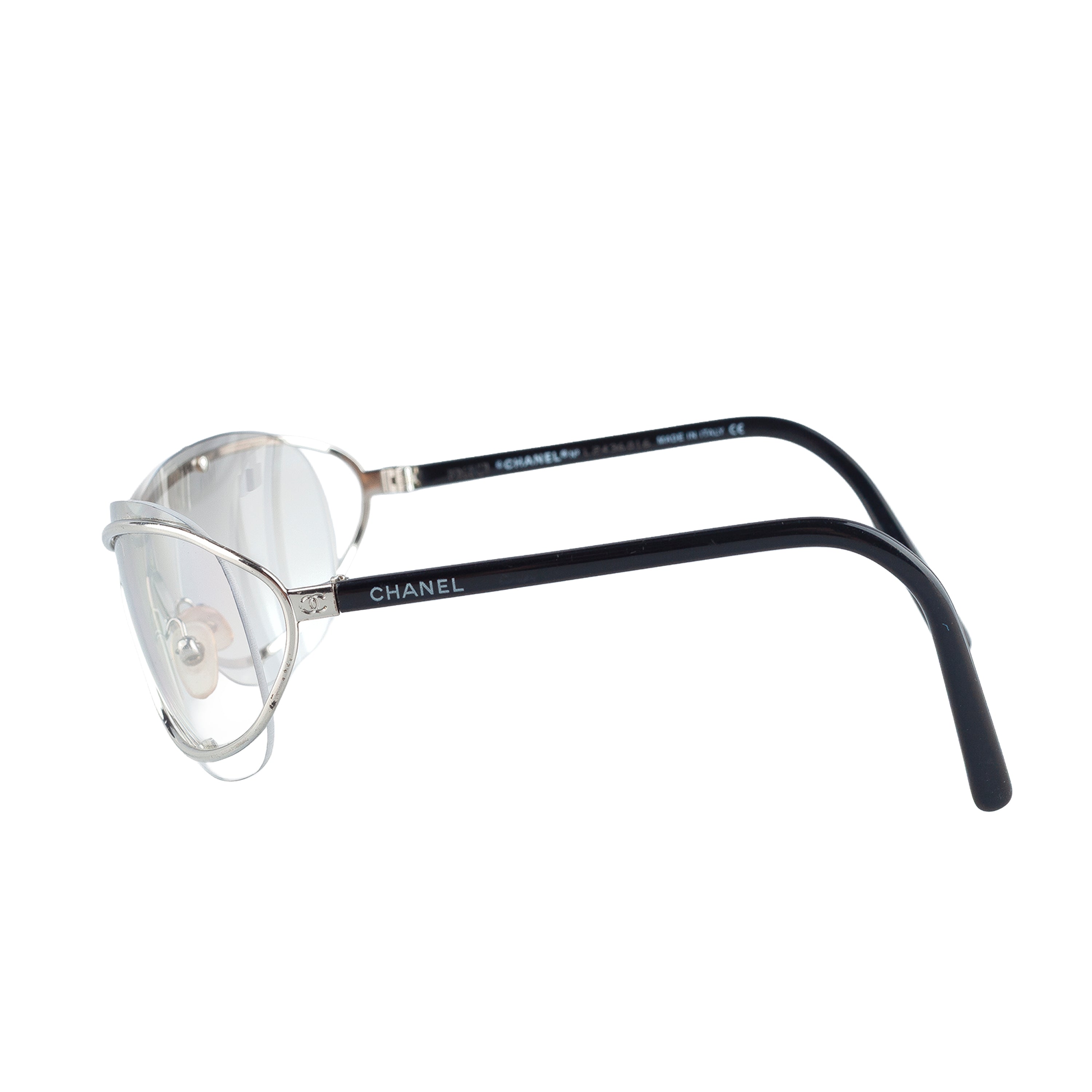 Chanel 4028 C.127/72 Silver Shield Sunglasses