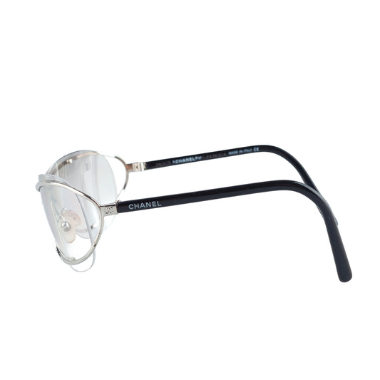 Chanel 4028 C.127/72 Silver Shield Sunglasses
