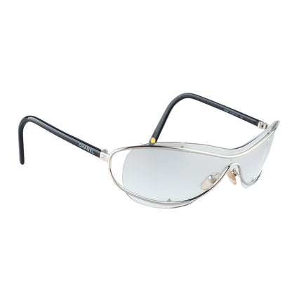 Chanel 4028 C.127/72 Silver Shield Sunglasses