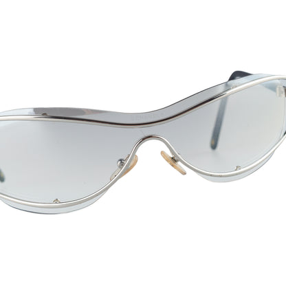 Chanel 4028 C.127/72 Silver Shield Sunglasses