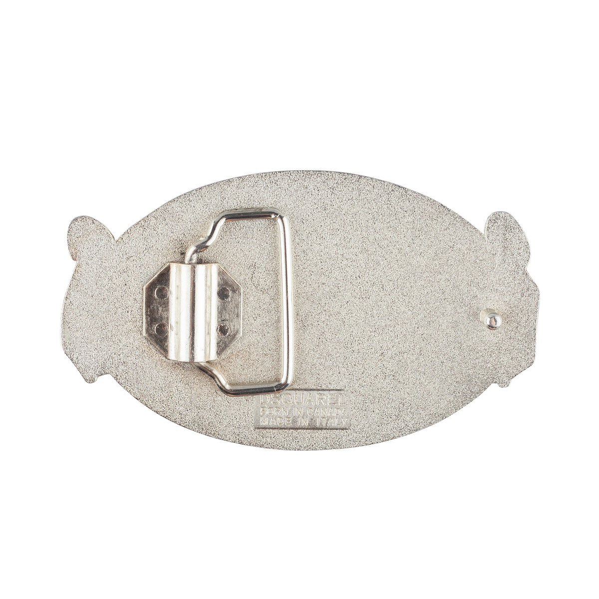 DSQUARED2 Gothic Logo Oval Belt Buckle