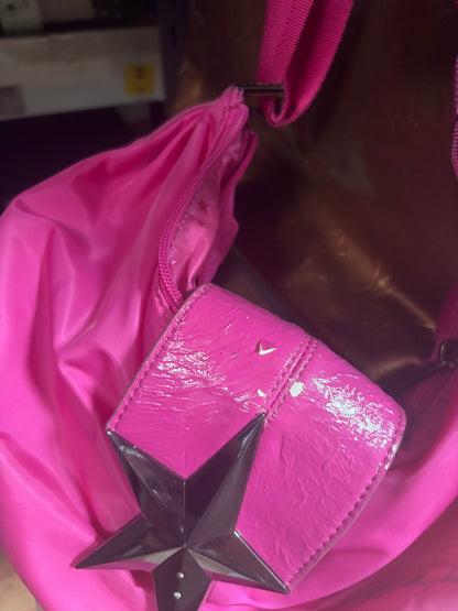 Thierry Mugler Hot Pink Crossbody Vintage Bag  
