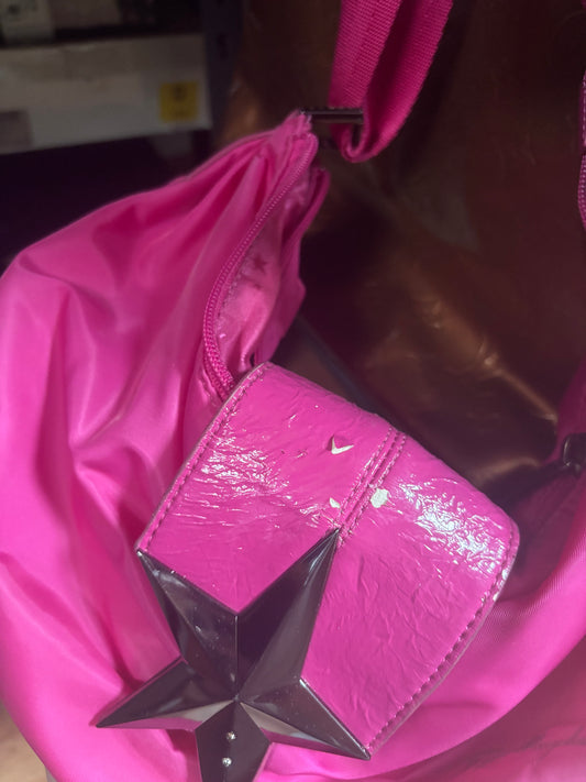 Thierry Mugler Hot Pink Crossbody Vintage Bag