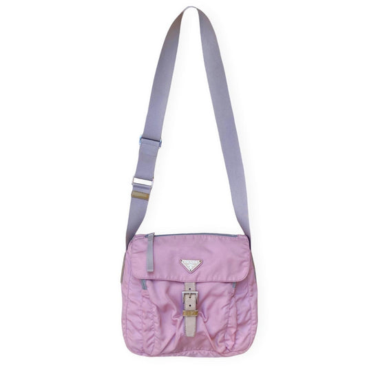 Prada Light Pink Nylon Side Bag