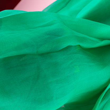 Dolce & Gabbana Black & Emerald Green Silk Strapless Bow Top/ Dress