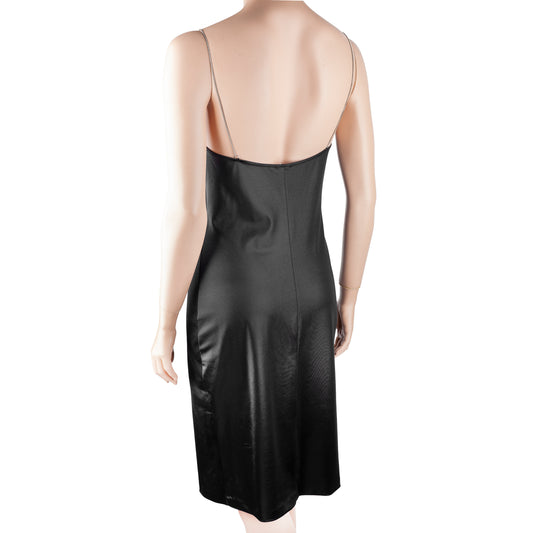 Dolce & Gabbana Mare Black Slip Dress