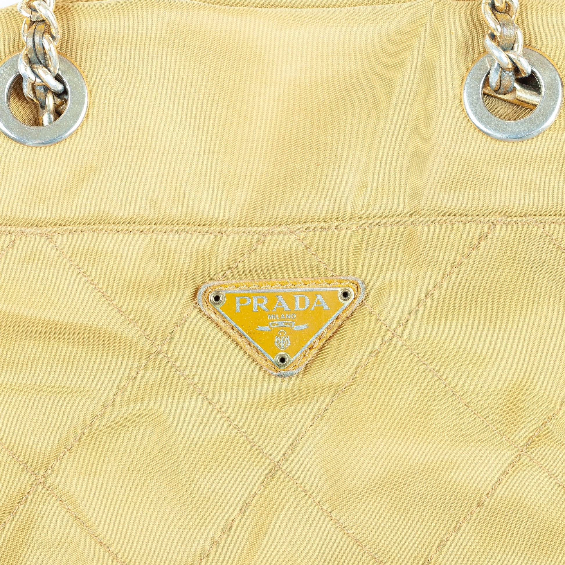 Prada Mustard Shoulder Bag