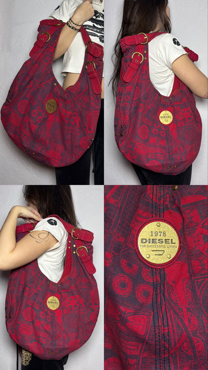 Diesel Big Red Vintage Shoulder Bag