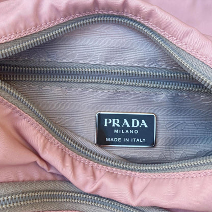 Prada Light Pink Nylon Side Bag