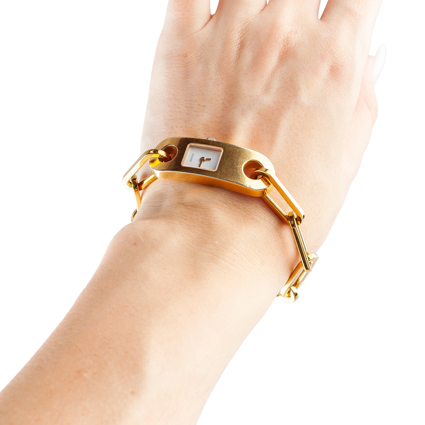Gucci 6100L Series Gold Plated Wristwatch Golden