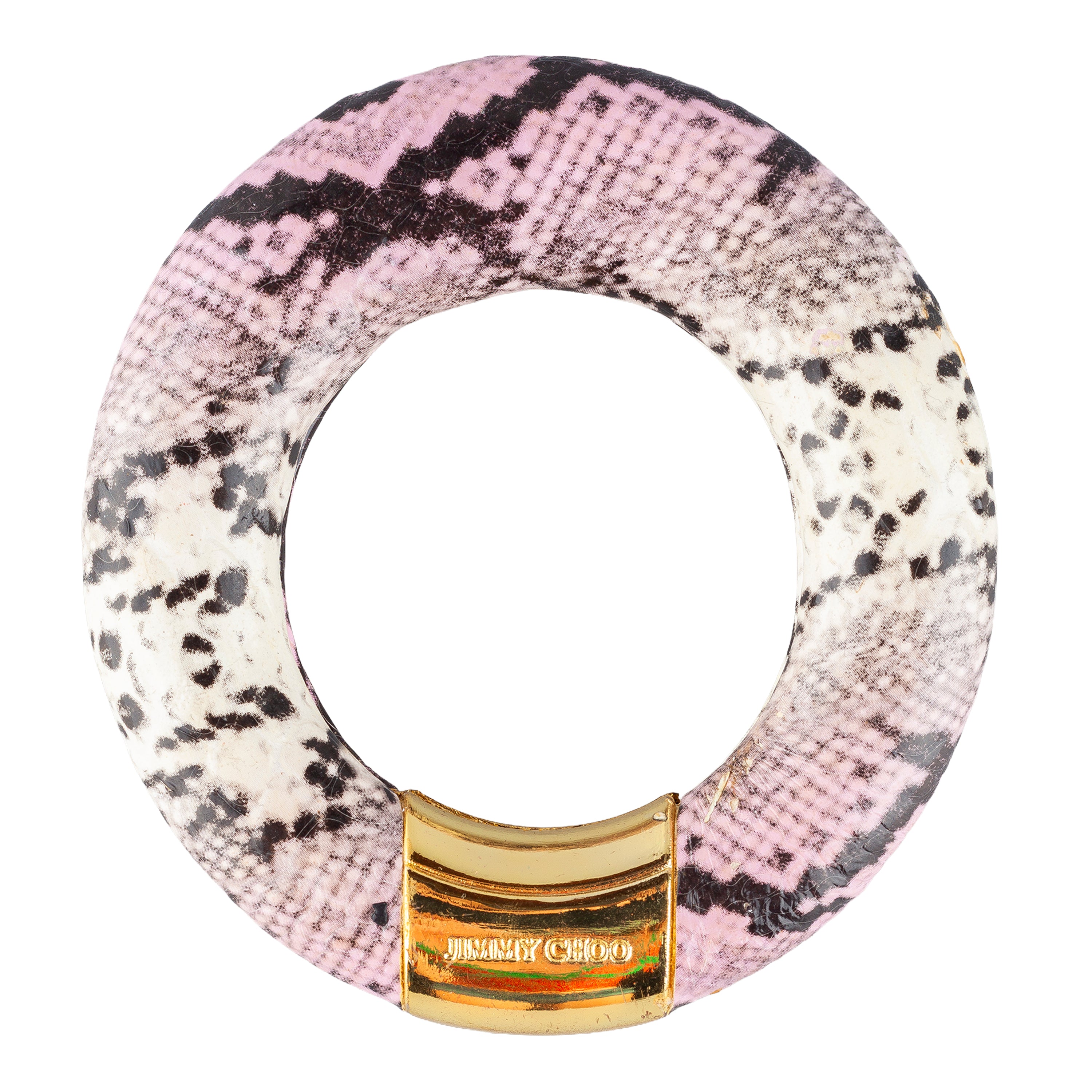 Jimmy Choo Lilac Snakeskin Skyla Bangle