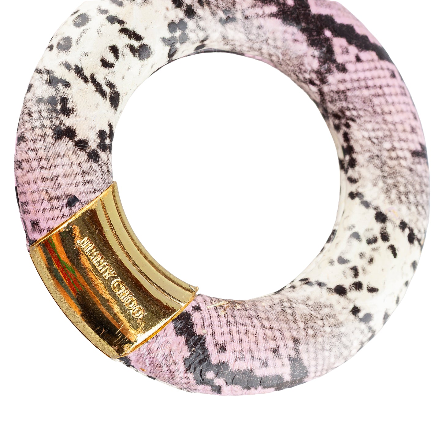 Jimmy Choo Lilac Snakeskin Skyla Bangle