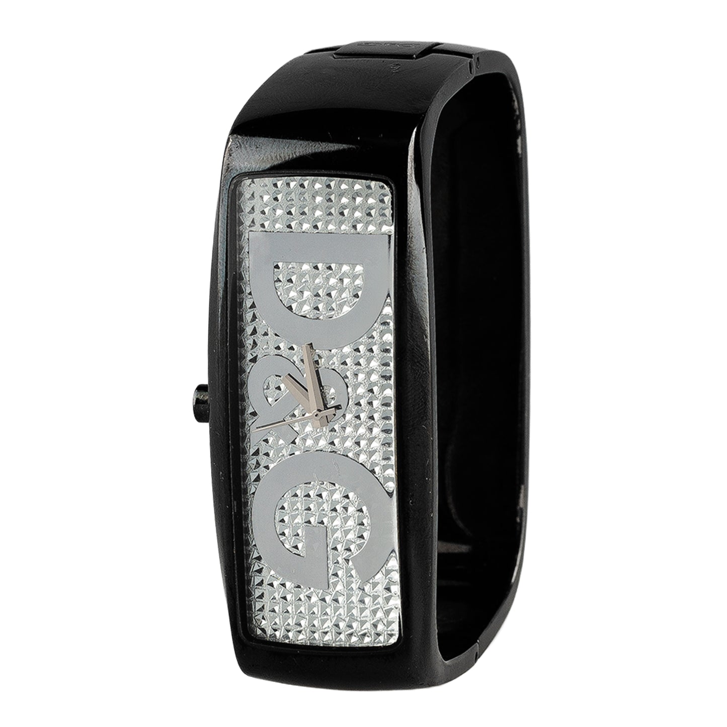 Dolce & Gabbana Black Crystal Bangle Watch DW0256