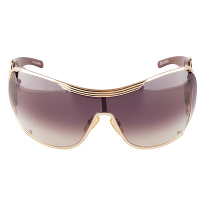 Christian Dior 2004 "DIORI" QEPZV Brown & Golden Shield Sunglasses