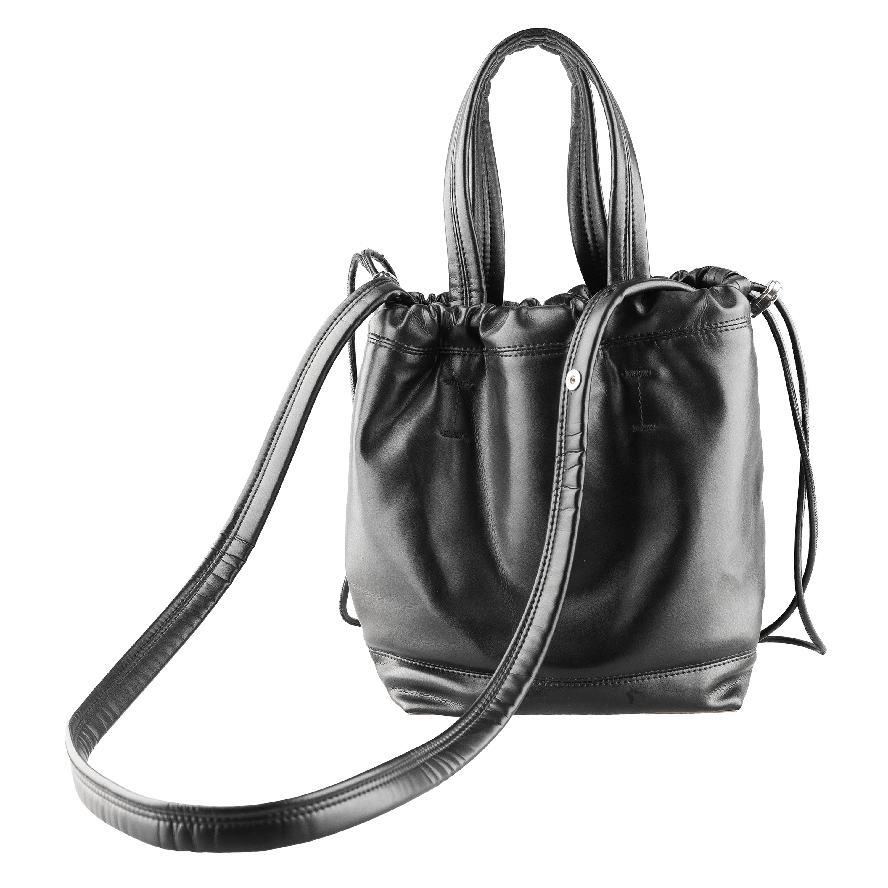 Paco Rabanne Black Silver Base Bucket Bag
