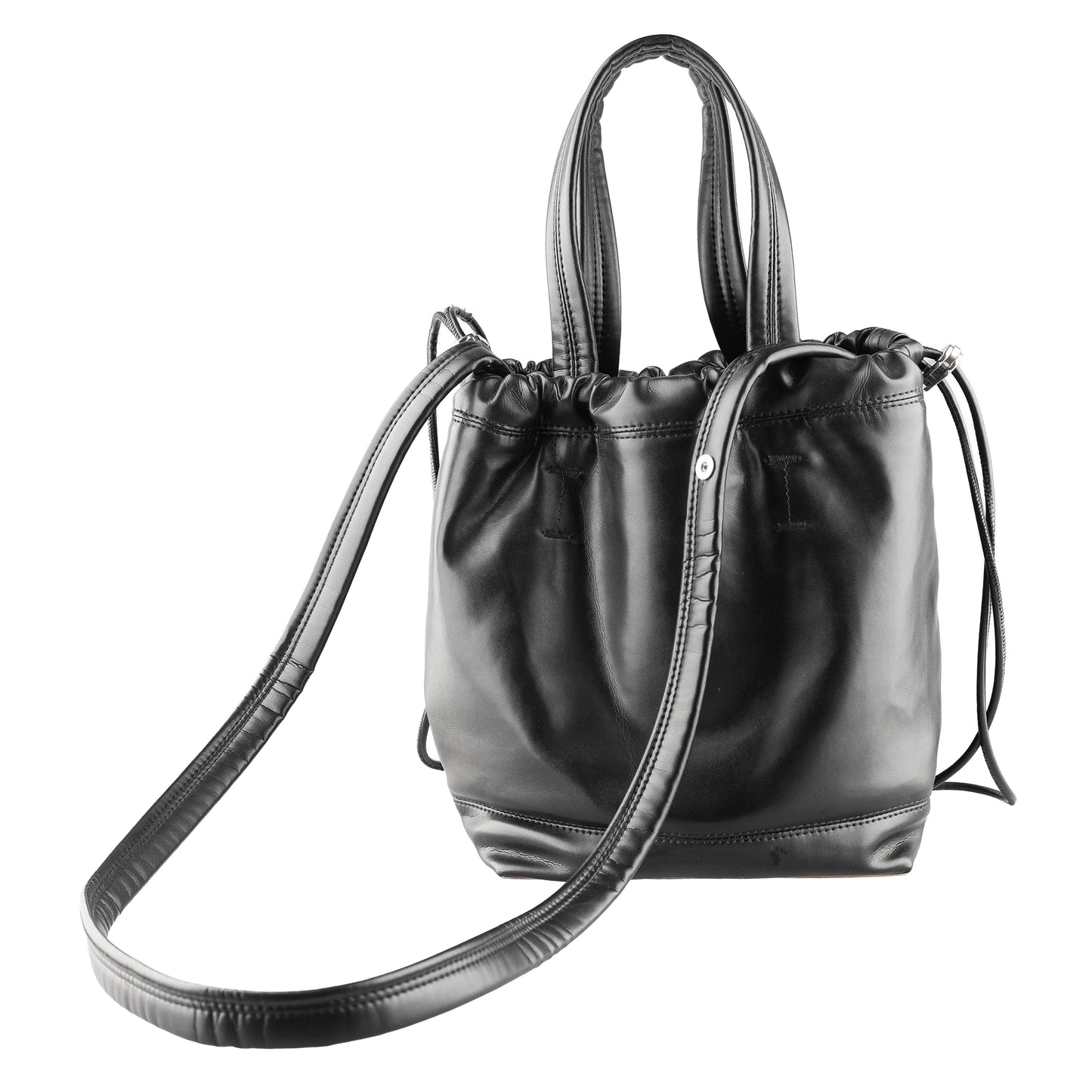 Paco Rabanne Black Silver Base Bucket Bag