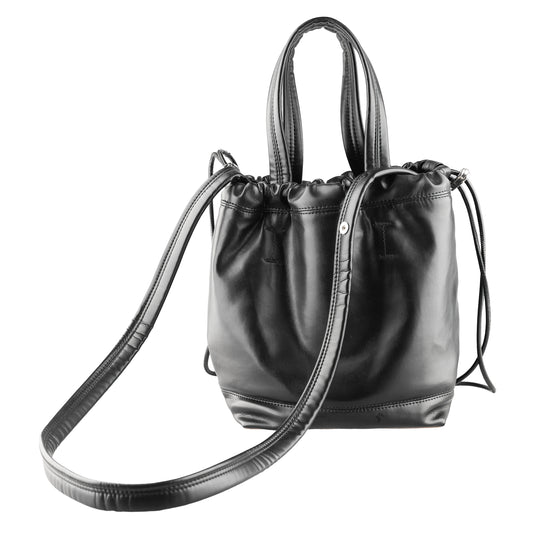 Paco Rabanne Black Silver Base Bucket Bag