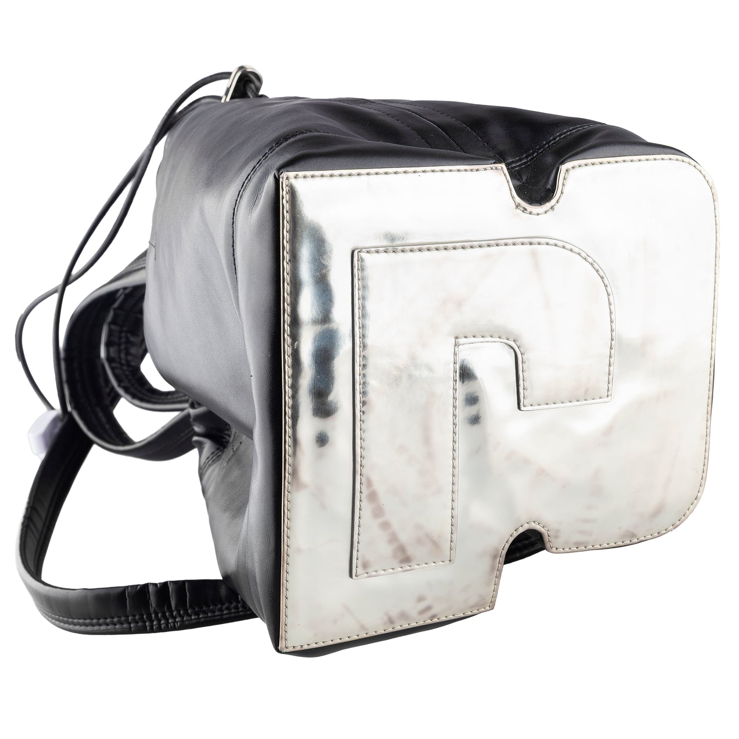 Paco Rabanne Black Silver Base Bucket Bag