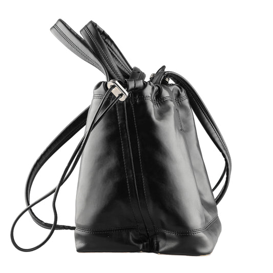 Paco Rabanne Black Silver Base Bucket Bag