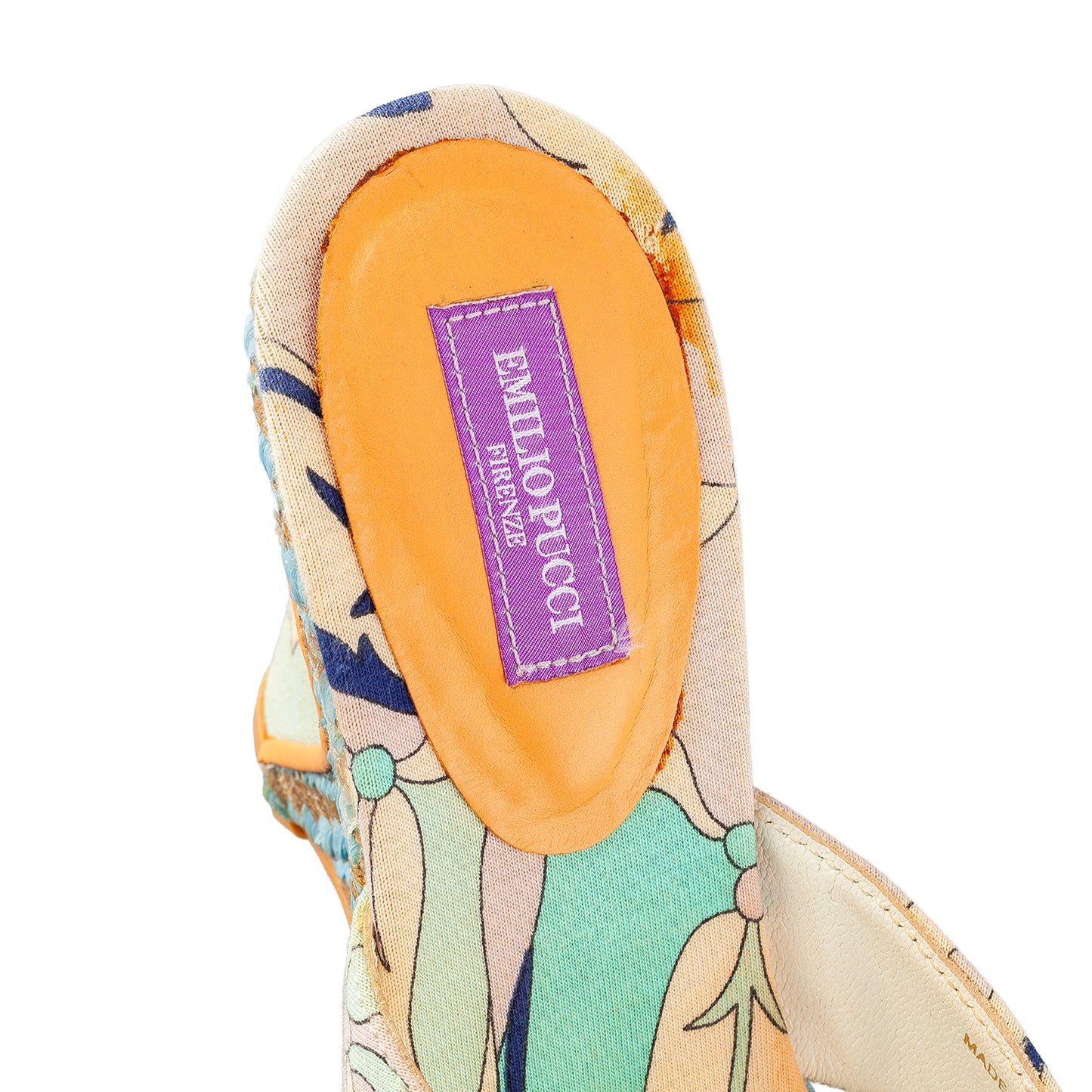 Emilio Pucci Blue Tone Wedge Sandal